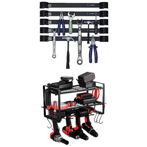 alien system organize all your tools - tough magnetic tool holder 5 pack & sturdy power tool organizer - powerful tool box organizer set