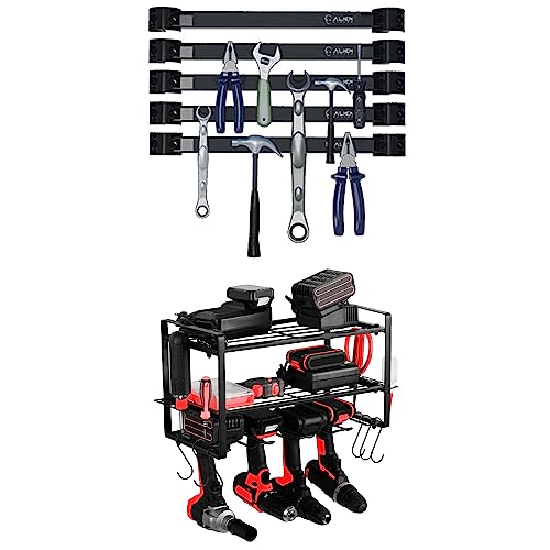 ALIEN SYSTEM Organize all your tools - Tough Magnetic tool holder 5 Pack & Sturdy Power tool organizer - Powerful tool box organizer Set