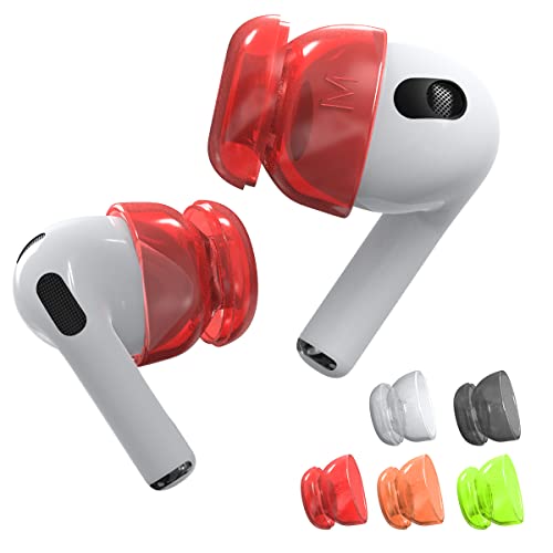 [5-Pair] SUIHUOJI Newest Airpods Ear Tips Cover with Noise Reduction Hole, Silicone Earbud Tips for Airpods 3/2/1 NOT Fit in The Charging Case, Anti Slip/Dust/Dirt(Colorful)