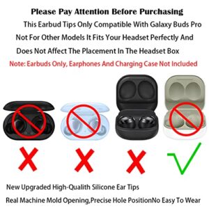 Earbud Tips Earbud Replacement Tips Earbuds Replacement Tips Ear Covers Earbud Tip Headphone Earbud Tips Earbuds Rubber Tips Earbud Pads Replacement Compatible with Samsung Galaxy Buds Pro Silver