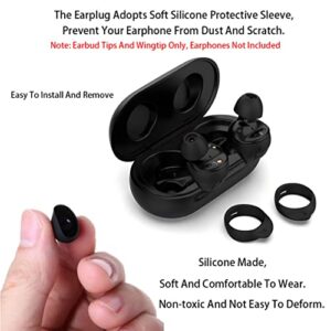 Earbud Tips Wing Tips Earbud Replacement Tips Replacement Earbud Tips Earbuds Replacement Tips Earbud Covers Compatible with Galaxy Buds SM-R170 Headphone 3 Pairs SML+Ear Tips 3 Pairs SML Black