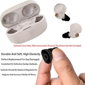 DMZHY 9 Pairs Triple Flange Earbud Tips Replacement Earbud Tips Earbud Replacement Tips Earbud Covers Ear Bud Tips Fit For Inside Diameter 4mm-5mm In-ear Earphones Earbuds Headphone Ear Tips SML Black