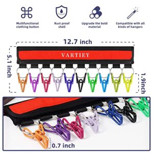 Vartiey Hat Rack Organizer, baseball cap organizer，Cap Organizer Holder for Hanger & Room Closet, Multifunctional Baseball Cap Organizer Hanger Folding Travel Clothespins Hanger with 10 Clips