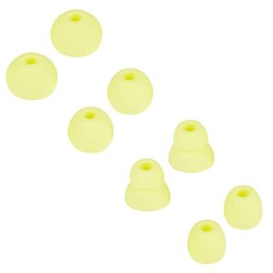 earbud tips replacement earbud tips earbud replacement tips earbuds replacement tips ear pads ear cushions ear tips for earbuds for powerbeats pro beats wireless earphone headphones 4 pairs (yellow)