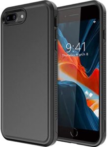 dewfoam for iphone 8 plus/iphone 7 plus case, protective shockproof phone cover case para for iphone 8plus / iphone 7 plus black