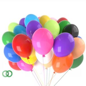 60Pcs Party Balloons 5Inch Assorted Color Balloons with Ribbon for Party Decoration, Weddings, Baby Shower, Birthday Parties Supplies or Arch Décor - Helium Quality Under Sea Party Decoration