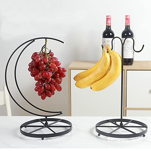 WOCTDTHW Banana Holder Hanger Hook Tree Stand Fruit Keeper Rack Kitchen Countertop