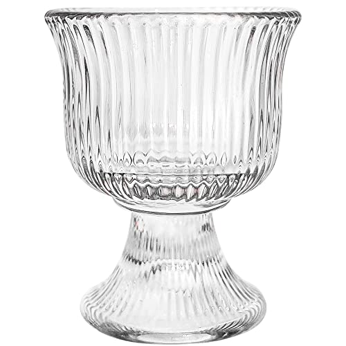 Lysenn Clear Shot Glasses Set of 8 - Elegant Vertical Stripe Tequila Glasses – Premium Quality Espresso Shot Glass Set for Whiskey, Bourbon, Liquor, Cordial – 1.5 oz