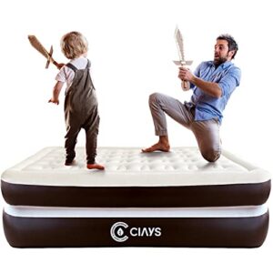 ciays camping air mattress leak proof airbed with usb rechargeable pump twin air mattress with carrying bag for home camping suv truck rv tent