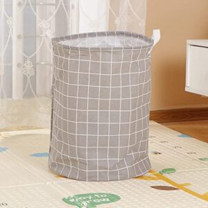 Wress Home Fabric Dirty Clothes Basket Dirty Clothes Basket Home Storage Basket Laundry Bucket Folding Storage Dirty Clothes Basket Black Checkered -2