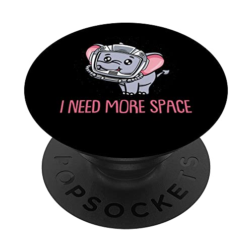 Elephant Zoo Wildlife Animal Africa - I Need More Space PopSockets Swappable PopGrip