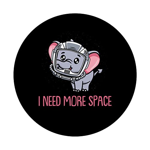 Elephant Zoo Wildlife Animal Africa - I Need More Space PopSockets Swappable PopGrip