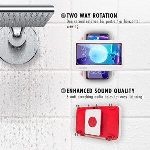 Shower Phone Holder Waterproof 360° Rotation Shower Phone Mount | Phone Shower Holder Waterproof Has Anti Fog Touchscreen Technology | Phone Holder for Shower Wall Mount Phone Holder Shower Case