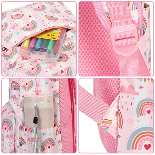 Bluboon Backpack for Girls Kids Preschool Backpack with Lunch Box Kindergarten School Bookbags Set