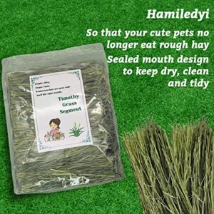 Hamiledyi Natural Timothy Hay Rabbit Hay Feed Guinea Pig Premium Grass Hay Small Animal Pets Hay Food for Bunny Chinchillas Chipmunkas (2.2Ib