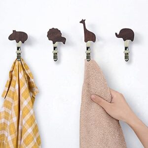 YYMSEN 6 pcs Towel Clips Braided Cotton Loop Cloth Hanger Holder Brackets for Home Bathroom Kitchen Home Cupboards Hook (A)