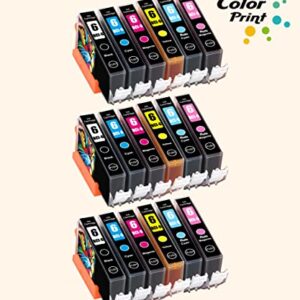 ColorPrint Compatible BCI-6 Ink Cartridge Replacement for Canon BCI6 BCI 6 BCI3e for PIXMA MP600 MP780 MP960 iP3000 iP3300 iP4000 iP5000 iP5200 iP6000D iP8500 Printer (3BK,3C,3M,3Y,3PC,3PM,18-Pack)