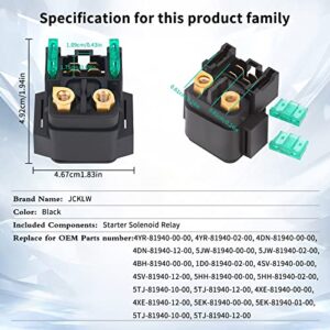 JCKLW Starter Solenoid Relay for Yamaha ATV YFM 350 400 450 660 Raptor Grizzly Kodiak Wolverine Big Bear Bruin Rhino XVS650 V-Star XV1600 XV1700 Road Star 2003 2004 2005 2006 2007 2008