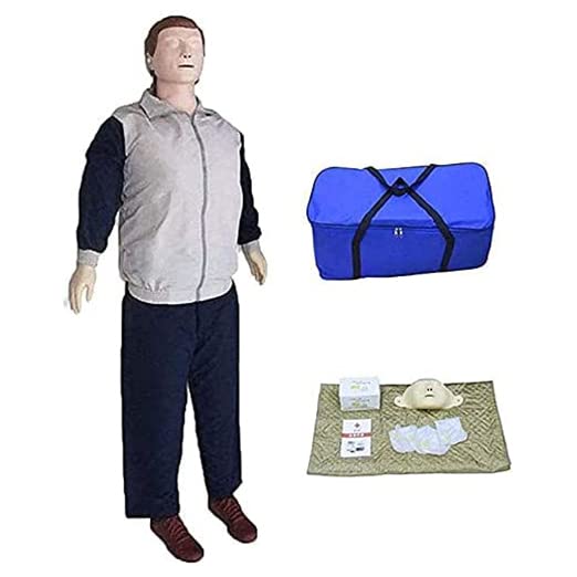 LXT PANDA CPR Simulator Training Model Kit, Professional Adult Full Body Manikin First Aid Training Model Cardiopulmonary Resuscitation Medical Model Human with Medical Accessories