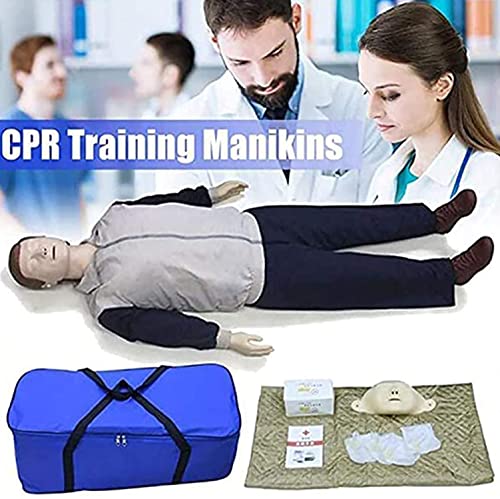 LXT PANDA CPR Simulator Training Model Kit, Professional Adult Full Body Manikin First Aid Training Model Cardiopulmonary Resuscitation Medical Model Human with Medical Accessories