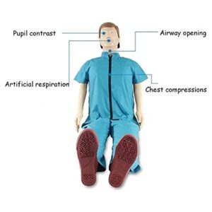 LXT PANDA CPR Simulator Training Model Kit, Professional Adult Full Body Manikin First Aid Training Model Cardiopulmonary Resuscitation Medical Model Human with Medical Accessories