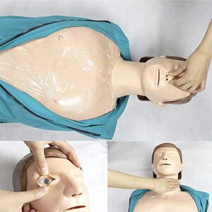 LXT PANDA CPR Simulator Training Model Kit, Professional Adult Full Body Manikin First Aid Training Model Cardiopulmonary Resuscitation Medical Model Human with Medical Accessories