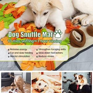 Snuffle Mat for Large Dogs,40"x 28"Dogs Nosework Feeding Mat, Enrichment Interactive Dog Puzzle, Slow Food Mat for Dogs Cats Toys for Training and Brain Stimulating,Encourages Natural Foraging Skills