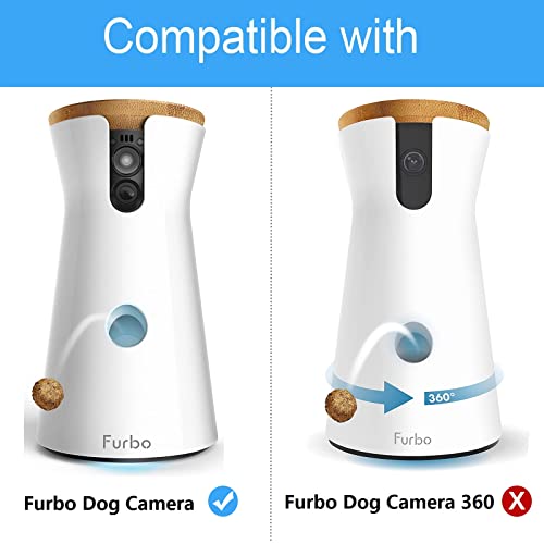OkeMeeo Adjustable Wall Mount for Furbo Dog Camera Treat Dispenser, NOT Compatible with 2022 New Version Furbo Dog Camera 360° (White)