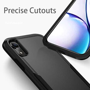 Hsefo Designed Compatible with iPhone XR Case, Heavy Duty Protection Shockproof Dropproof Dustproof Anti-Scratch Phone Case Cover for xr -Black