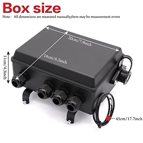 Torkettle Winch Solenoid Relay Control contactor pre-Wired Box for 8000-17000lbs Electric ATV UTV Winch 12V