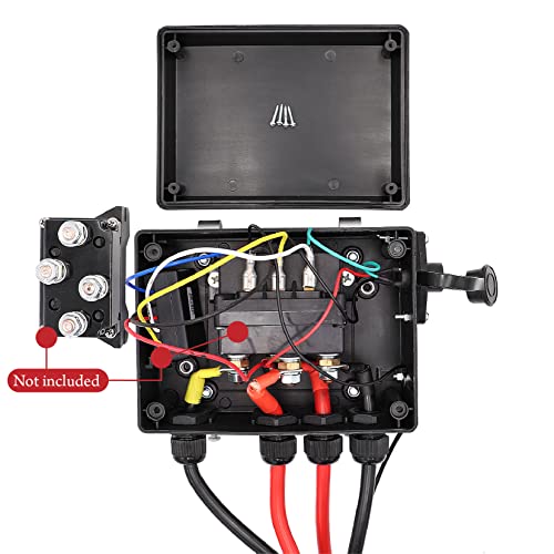 Torkettle Winch Solenoid Relay Control contactor pre-Wired Box for 8000-17000lbs Electric ATV UTV Winch 12V