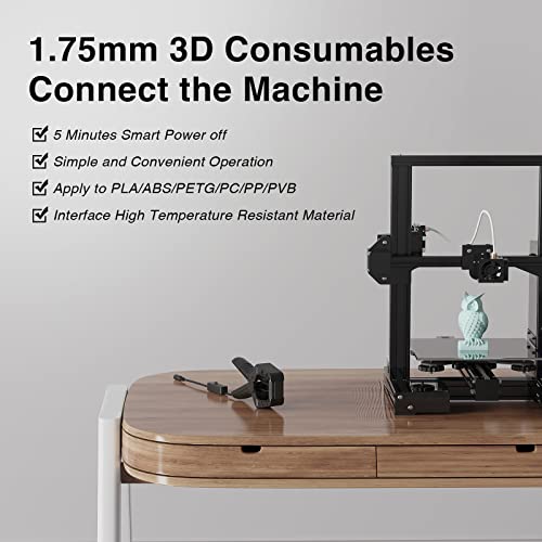 Tseriact Filament Welder Splicer - 1.75mm 3D Filament Connector Easy Operate Repair Broken 3D Filament for All Kind PLA/ABS/PETG/TPU/PC/PP/Hips Material