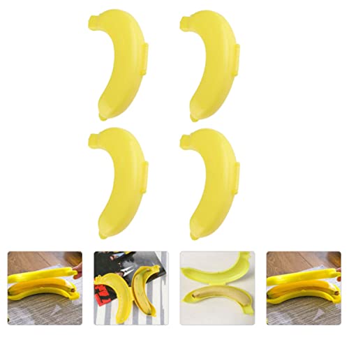 Cabilock Banana Carrier Case Banana Saver Outdoor banana keeper fridge banana container storage fresh banana cover Travel Case: Banana Plastic Banana Case