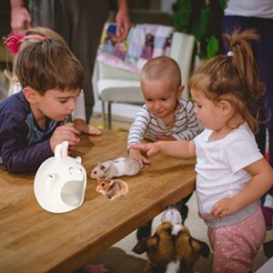 POPETPOP Lovely Guinea Pig Bed Cool Hamster House Hideout Ceramic Bed Small Pet Ceramic House Lovely Guinea Pig Bed Hedgehog Hideout