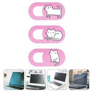 Mobestech Camera Protector USB Camera 3pcs Webcam Cover Smartphone Cover Webcam Cover Slide Camera Cover Slide Blocker Slide Adorable Cat Computer Camera Laptop Camera Slide Blocker