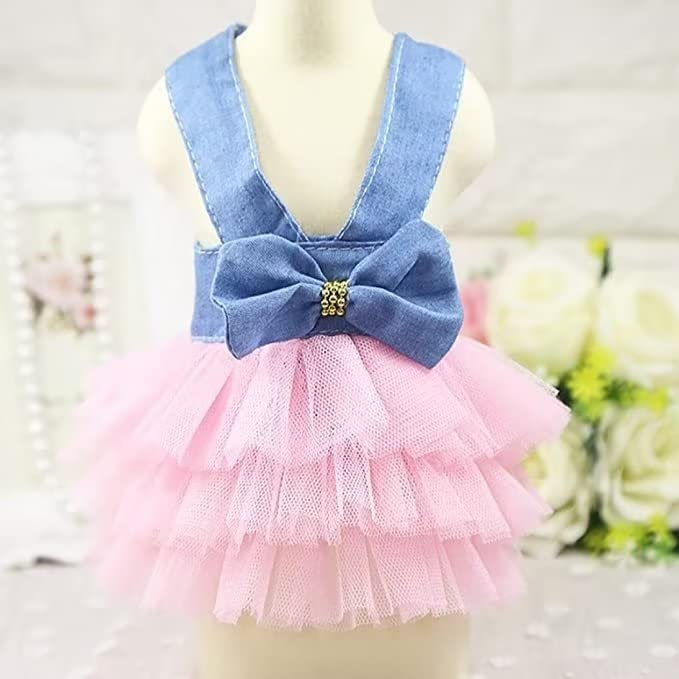 Clopon Cute Dog Dress Doggie Dresses Tutus for Small Dogs Girl Princess Summer Puppy Pet Clothes