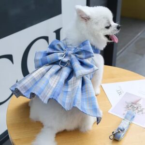 Clopon Fancy Dog Dress Ruffle Doggie Dresses Tutus for Small Girl Puppy Summer Pet Clothes