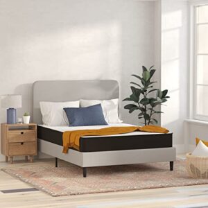 flash furniture capri comfortable sleep 8 inch certipur-us certified spring foam hybrid mattress, full mattress in a box