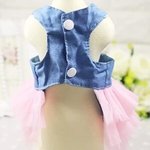 Clopon Fancy Dog Dress Mush Doggie Dresses Tutus for Small Dogs Girl Princess Summer Puppy Pet Clothes