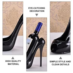 Cabilock Home Decor Dining Table Decor High Heel Wine Stiletto Shoe Wine Holder Wine Bottle Organizer Stand Shoe Phone Holder Bottle Holder Resin Metal Storage Rack Wedding Decor