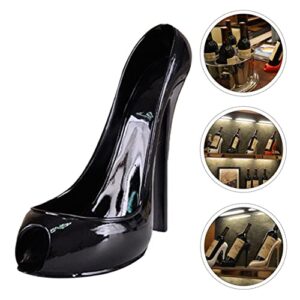 Cabilock Home Decor Dining Table Decor High Heel Wine Stiletto Shoe Wine Holder Wine Bottle Organizer Stand Shoe Phone Holder Bottle Holder Resin Metal Storage Rack Wedding Decor