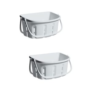 cabilock bath storage basket basket shampooer 2 pack plastic shower organizer plastic bath plastic plastic handle organizer bathroom storage bath storage plastic containers