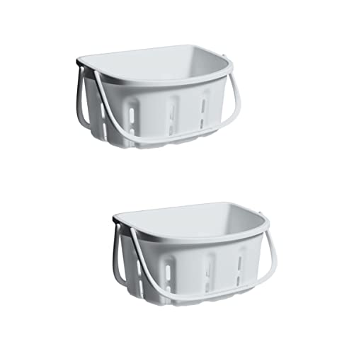 Cabilock Bath Storage Basket Basket Shampooer 2 Pack Plastic Shower Organizer Plastic Bath Plastic Plastic Handle Organizer Bathroom Storage Bath Storage Plastic Containers