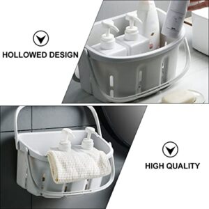 Cabilock Bath Storage Basket Basket Shampooer 2 Pack Plastic Shower Organizer Plastic Bath Plastic Plastic Handle Organizer Bathroom Storage Bath Storage Plastic Containers