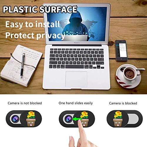 Anoys Webcam Cover (6 Pcs) Ultra-Thin Camera Cover Privacy Protector, Cover Slide for Laptop, Mac, MacBook Air, iPad, PC, Cell Phone, Webcam Covers Laptop (Green Bonsai