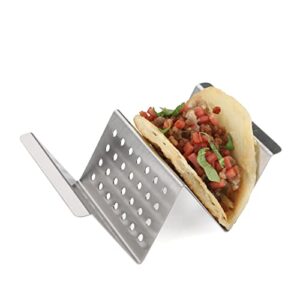 Taco Holders Stainless Steel Taco Holder Stands Set of 6 Each Taco Rack Holds 2 Soft & Hard Shell Tacos for Taco Rack, Taco Shell Holder, Taco Tray, Oven, Grill