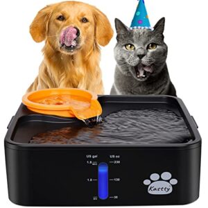 kastty 230oz/7l dog water fountain ultra large/wide pet water fountain bpa-free premium cat fountain with triple filtration& smart safe pump, great for large dogs cats and multi-pet home