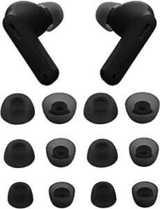 alxcd ear tips compatible with jbl tune 230nc tws earbuds, s/m/l 3 sizes 6 pairs silicone earbuds tips replacement tips eartips, compatible with jbl tune 230nc tws, gray sml