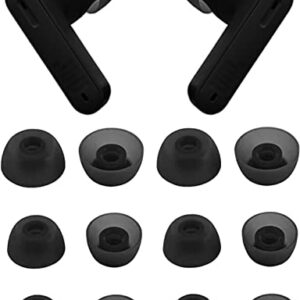 ALXCD Ear Tips Compatible with JBL Tune 230NC TWS Earbuds, S/M/L 3 Sizes 6 Pairs Silicone Earbuds Tips Replacement Tips Eartips, Compatible with JBL Tune 230NC TWS, Gray sml