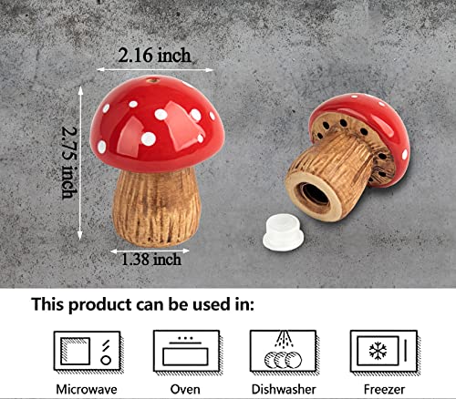 2 Mushroom Baking Soda Holder For Refrigerator Baking-Soda Fridge Odor Absorber Smell Remover Cute Fridge Deodorizer Refrigerator Odor Eliminator(No Soda)